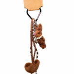 Brown Bunny Bag Charm Keychain