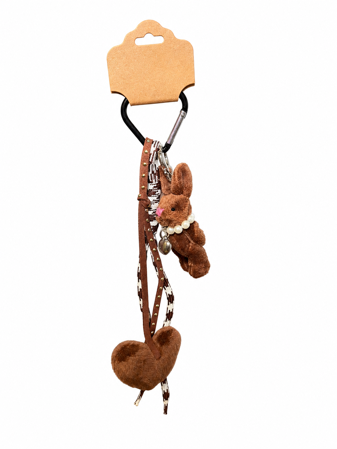bunny keychain Brown Bunny Bag Charm Keychain - Image 1