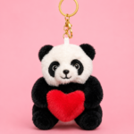 Plush Panda Bag Charm & Keychain