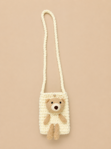 Cream Mini Teddy Sling